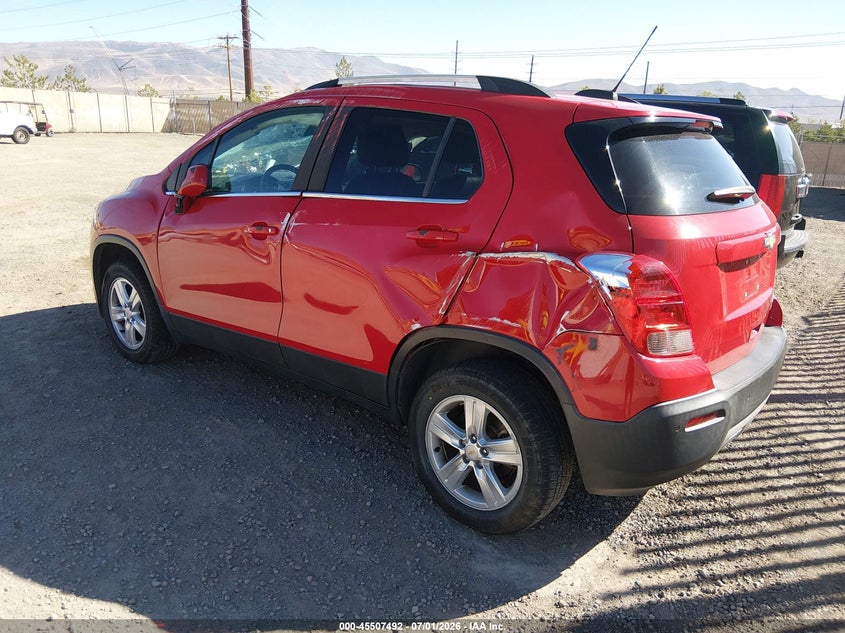2016 Chevrolet Trax VIN KL7CJPSB6GB719198 IAAI salvage auction — ROLLOVER, Salvage (Nevada), sold $625 on 2026-07-31 (photo 3)