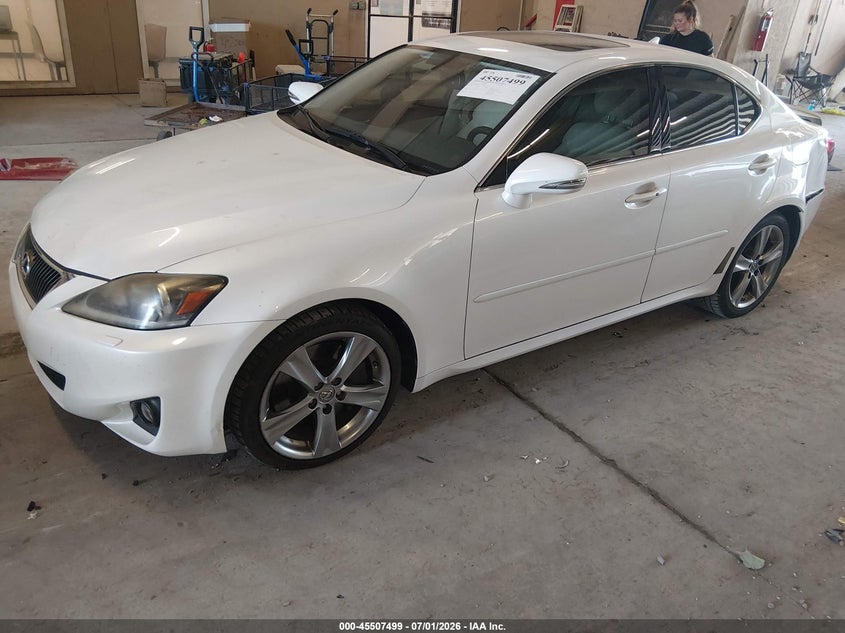 2012 Lexus Is VIN JTHBE5C21C5030649 IAAI salvage auction — REAR END, Salvage (Tennessee), sold $2,600 on 2026-07-29 (photo 2)
