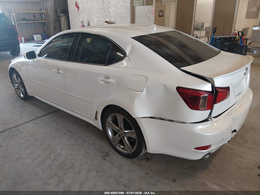 2012 Lexus Is VIN JTHBE5C21C5030649 IAAI salvage auction — REAR END, Salvage (Tennessee), sold $2,600 on 2026-07-29 (photo 3)