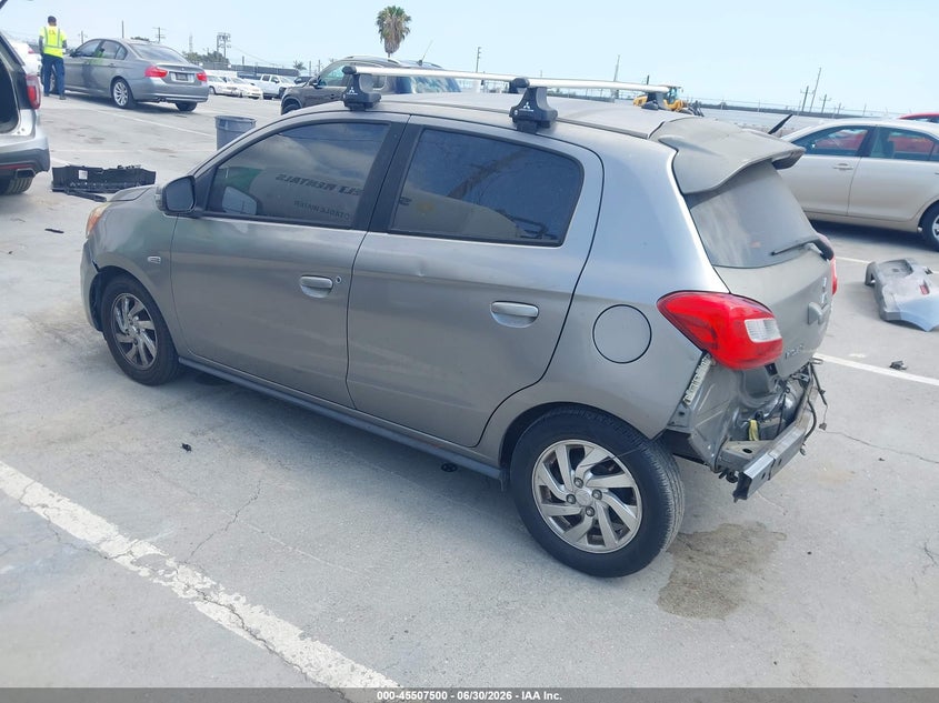 2018 Mitsubishi Mirage VIN ML32A4HJ1JH002811 IAAI salvage auction — REAR END, Salvage (California), sold $1,325 on 2026-07-15 (photo 3)