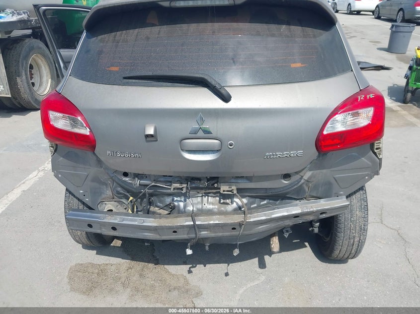 2018 Mitsubishi Mirage VIN ML32A4HJ1JH002811 IAAI salvage auction — REAR END, Salvage (California), sold $1,325 on 2026-07-15 (photo 6)