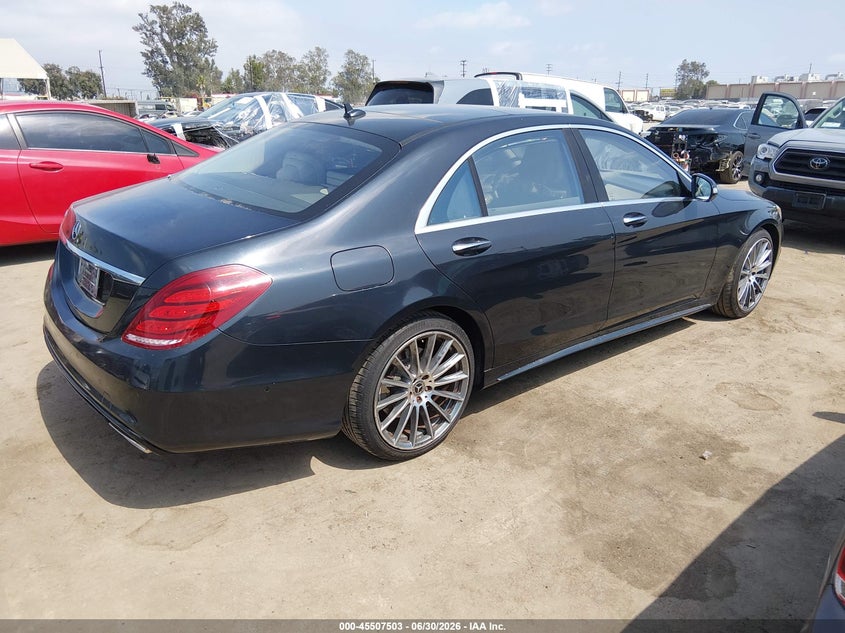 2015 Mercedes-benz S-klasse VIN WDDUG8CB9FA110661 IAAI salvage auction — LEFT SIDE, Salvage (California), sold $7,850 on 2026-07-15 (photo 4)