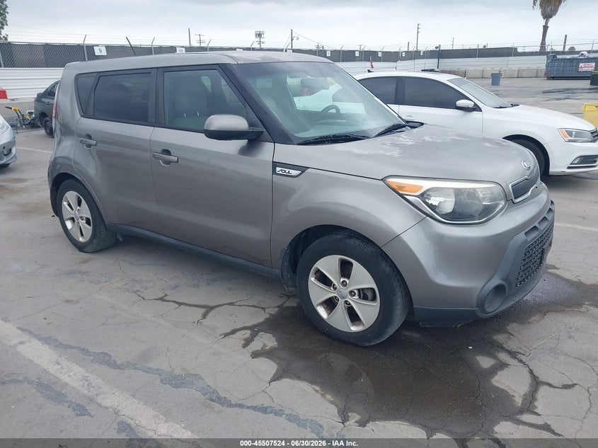 2016 Kia Soul VIN KNDJN2A20G7342101 IAAI salvage auction — NORMAL WEAR, Clear - Dealer Only (California), sold $1,175 on 2026-07-29 (photo 1)