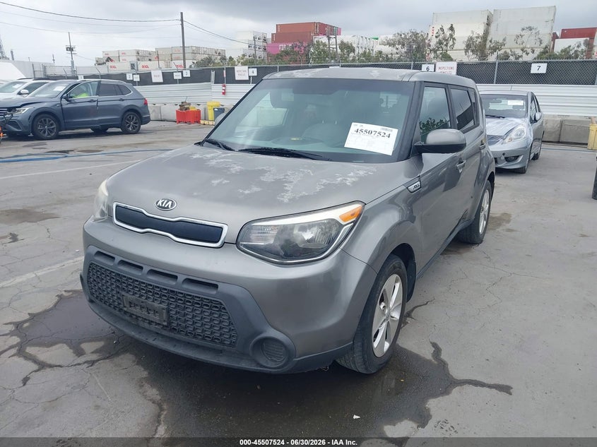 2016 Kia Soul VIN KNDJN2A20G7342101 IAAI salvage auction — NORMAL WEAR, Clear - Dealer Only (California), sold $1,175 on 2026-07-29 (photo 6)