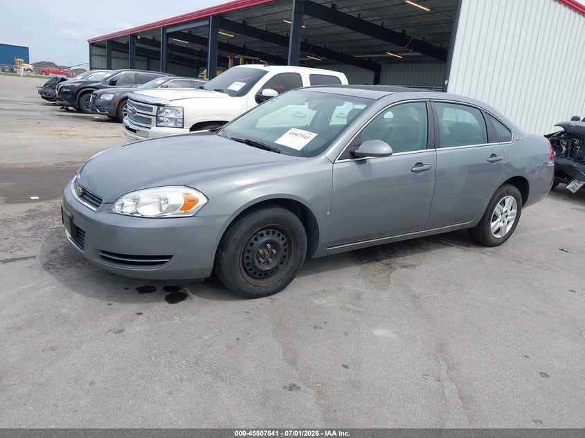 2008 Chevrolet Impala VIN 2G1WB58K281363075 IAAI salvage auction — REAR END, Certificate Of Title (Nebraska), sold $875 on 2026-07-24 (photo 2)
