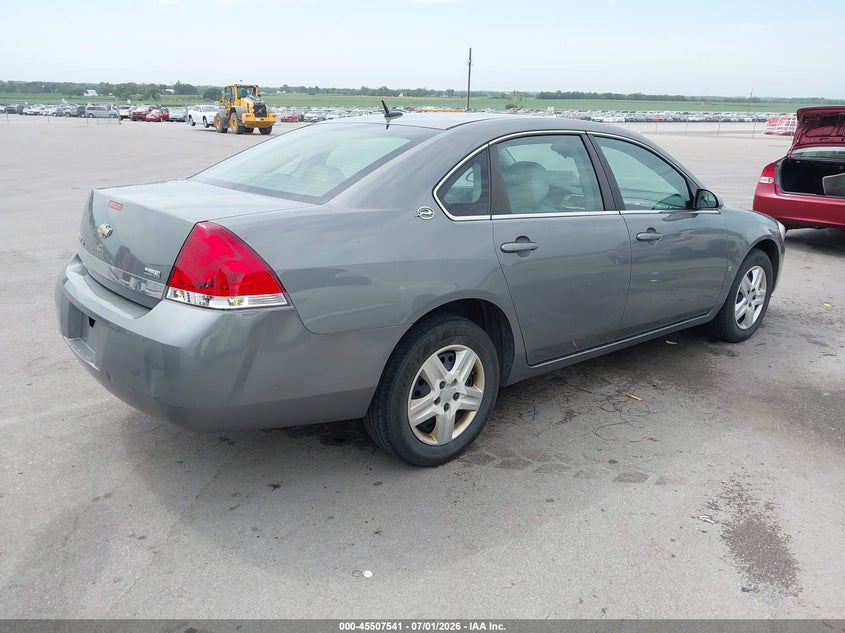 2008 Chevrolet Impala VIN 2G1WB58K281363075 IAAI salvage auction — REAR END, Certificate Of Title (Nebraska), sold $875 on 2026-07-24 (photo 4)