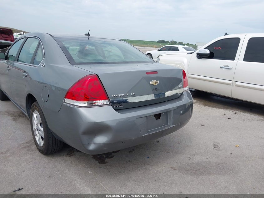 2008 Chevrolet Impala VIN 2G1WB58K281363075 IAAI salvage auction — REAR END, Certificate Of Title (Nebraska), sold $875 on 2026-07-24 (photo 6)