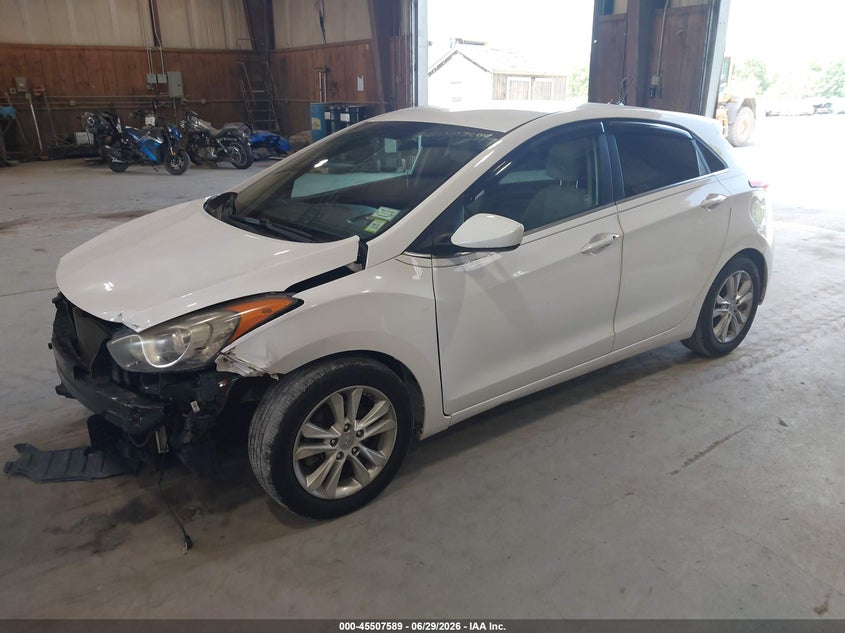 2014 Hyundai Elantra VIN KMHD35LH2EU205192 IAAI salvage auction — FRONT END, Salvage Title, sold $875 on 2026-07-15 (photo 2)