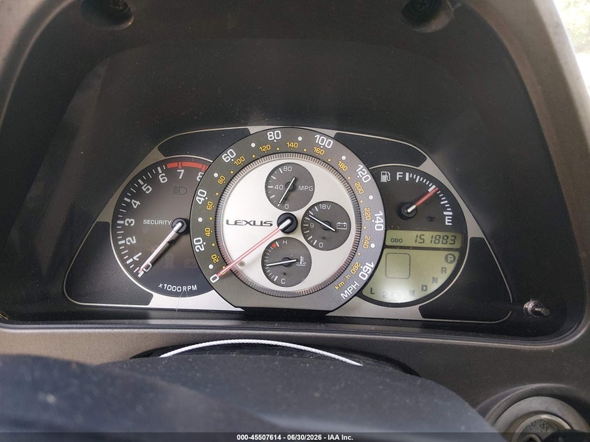 2001 Lexus Is 300 VIN JTHBD182210005595 IAAI salvage auction — NORMAL WEAR, Clear (Tennessee), sold $1,050 on 2026-07-09 (photo 7)