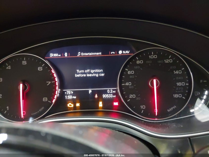 2013 Audi A6 VIN WAUHGAFC4DN083220 IAAI salvage auction — FRONT END, Salvage (Idaho), sold $2,425 on 2026-07-31 (photo 7)