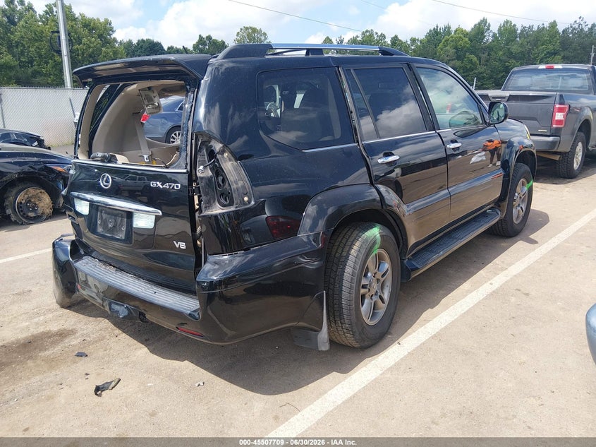 2009 Lexus Gx 470 VIN JTJBT20X090174928 IAAI salvage auction — REAR END, Salvage (Mississippi), sold $125 on 2026-07-30 (photo 4)