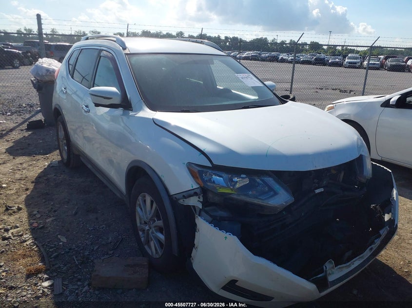 2017 Nissan Rogue VIN KNMAT2MT4HP585731 IAAI salvage auction — FRONT END, Salvage (Louisiana), sold $875 on 2026-07-21 (photo 1)