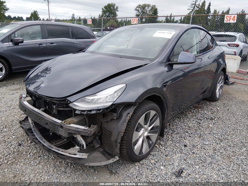 2021 Tesla Model y VIN 5YJYGDEE6MF275020 IAAI salvage auction — FRONT END, Bill Of Sale (Washington), sold $9,700 on 2026-07-29 (photo 2)