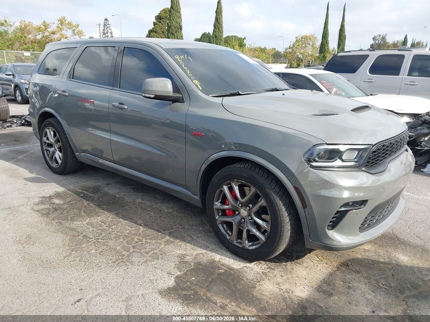 2022 Dodge Durango VIN 1C4SDJGJ5NC189929 IAAI salvage auction — THEFT, Clear - Dealer Only (California), sold $15,100 on 2026-07-30 (photo 1)