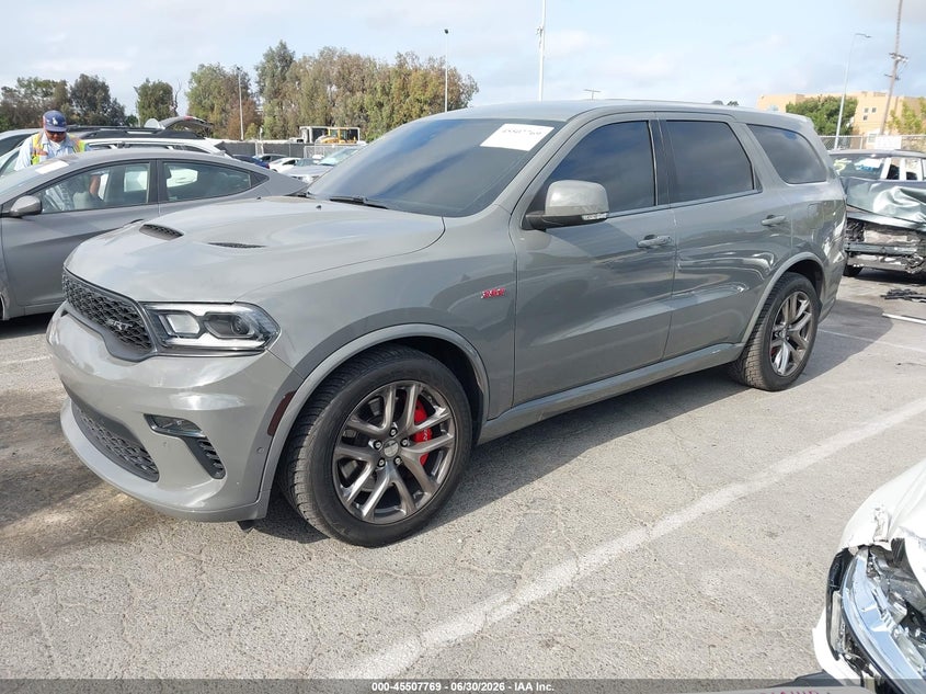 2022 Dodge Durango VIN 1C4SDJGJ5NC189929 IAAI salvage auction — THEFT, Clear - Dealer Only (California), sold $15,100 on 2026-07-30 (photo 2)