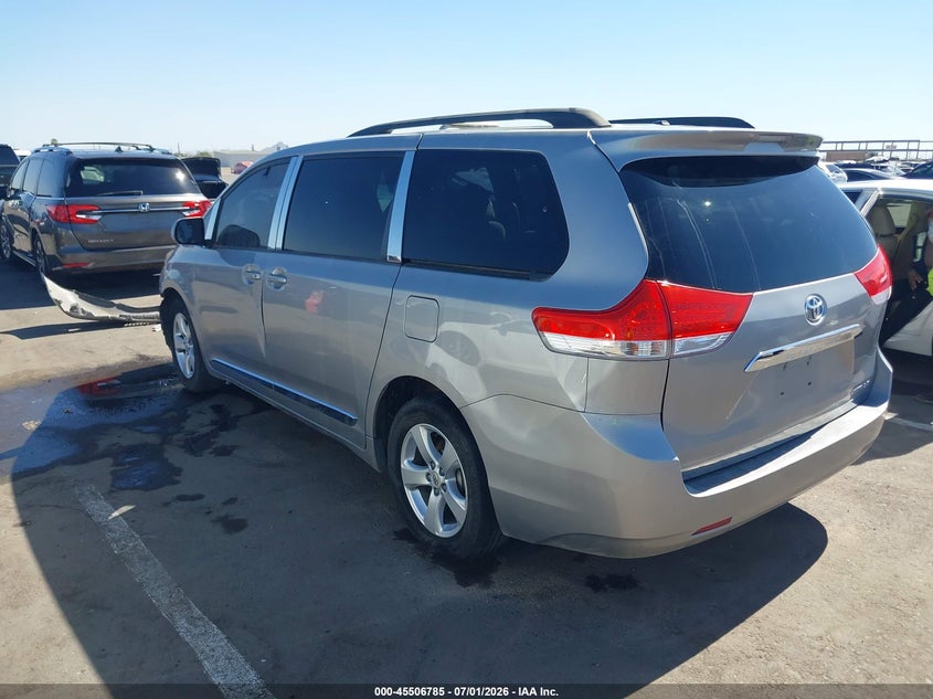2012 Toyota Sienna VIN 5TDKK3DC8CS246353 IAAI salvage auction — FRONT END, Salvage (Arizona), sold $500 on 2026-07-28 (photo 3)