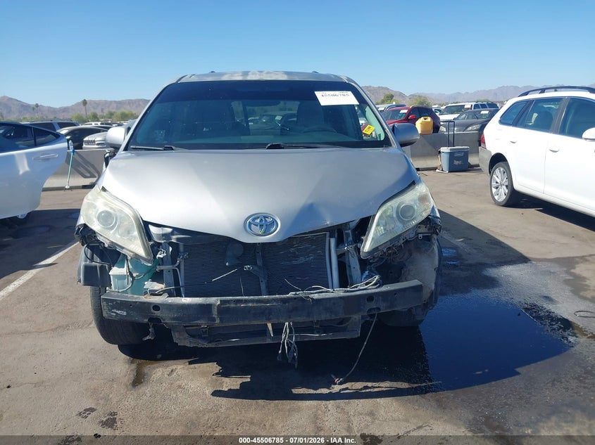 2012 Toyota Sienna VIN 5TDKK3DC8CS246353 IAAI salvage auction — FRONT END, Salvage (Arizona), sold $500 on 2026-07-28 (photo 6)