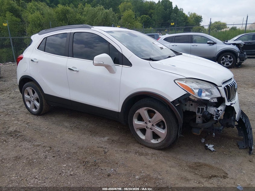 2016 Buick Encore VIN KL4CJCSB8GB557578 IAAI salvage auction — FRONT END, Clear (Illinois), sold $675 on 2026-07-08 (photo 1)