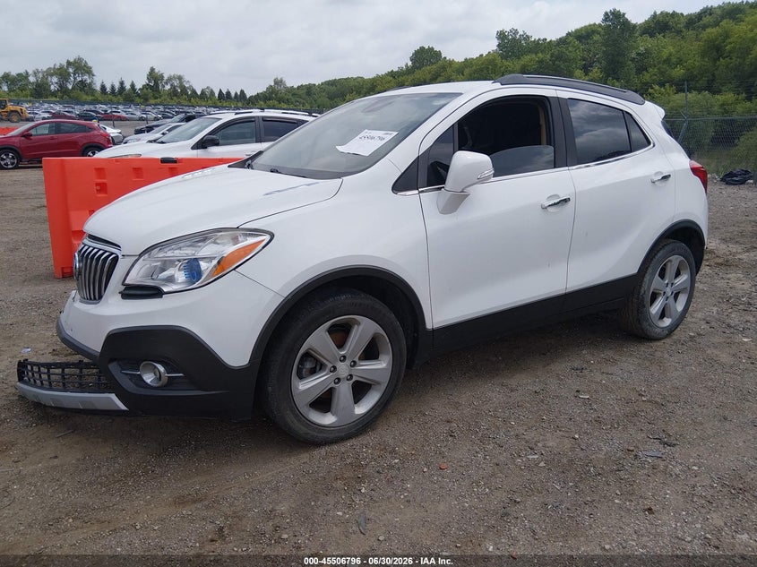 2016 Buick Encore VIN KL4CJCSB8GB557578 IAAI salvage auction — FRONT END, Clear (Illinois), sold $675 on 2026-07-08 (photo 2)