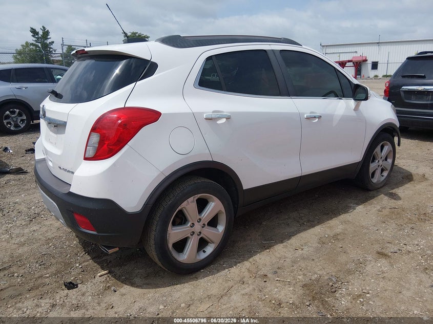 2016 Buick Encore VIN KL4CJCSB8GB557578 IAAI salvage auction — FRONT END, Clear (Illinois), sold $675 on 2026-07-08 (photo 4)