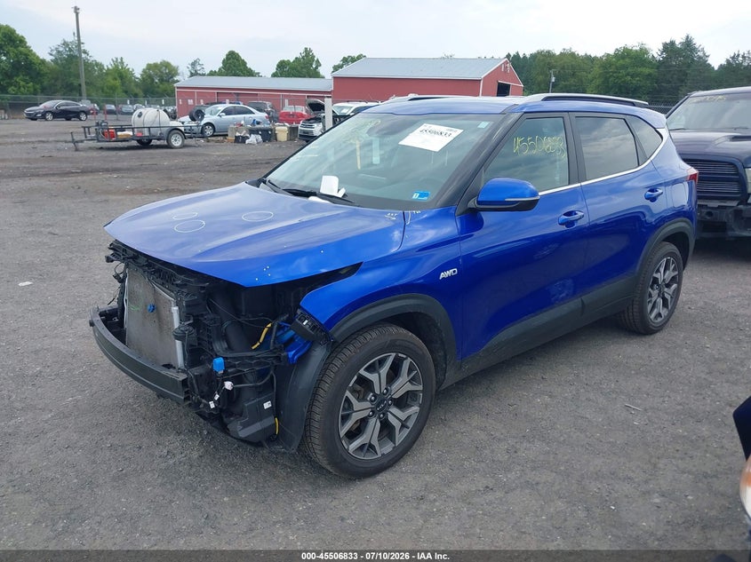 2023 Kia Seltos VIN KNDERCAA3P7416310 IAAI salvage auction — FRONT END, Salvage (Virginia), sold $7,400 on 2026-07-21 (photo 2)