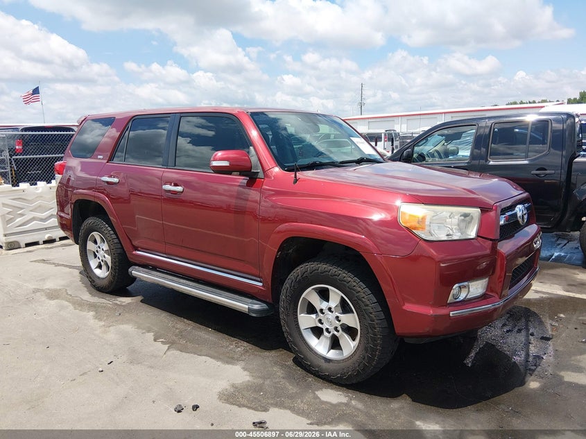 2013 Toyota 4runner VIN JTEBU5JR0D5142781 IAAI salvage auction — REAR END, Salvage Title, sold $7,100 on 2026-07-22 (photo 1)