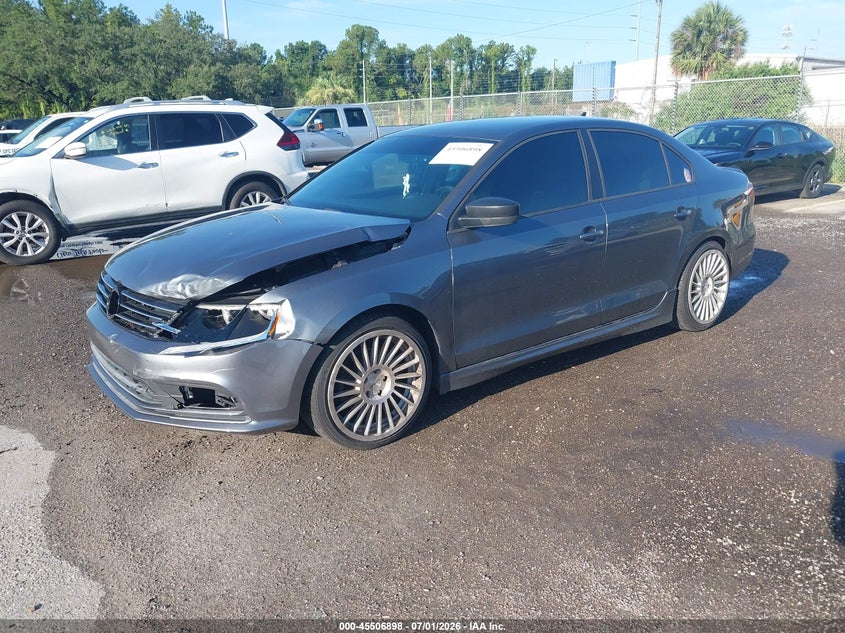 2016 Volkswagen Jetta VIN 3VWD17AJ5GM345169 IAAI salvage auction — FRONT END, Rebuildable (Florida), sold $1,400 on 2026-07-09 (photo 2)