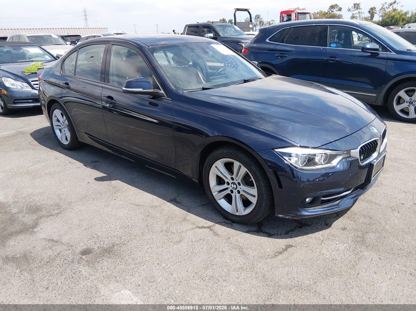 2016 BMW 3er VIN WBA8E3G59GNT78500 IAAI salvage auction — UNKNOWN, Salvage Title, sold $3,650 on 2026-07-30 (photo 1)