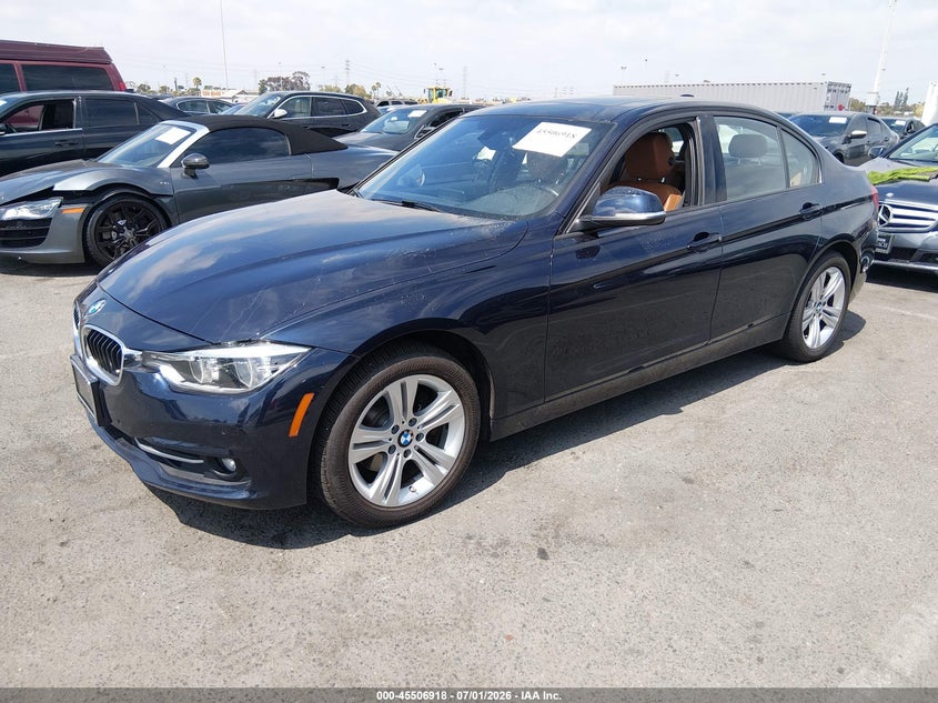 2016 BMW 3er VIN WBA8E3G59GNT78500 IAAI salvage auction — UNKNOWN, Salvage Title, sold $3,650 on 2026-07-30 (photo 2)