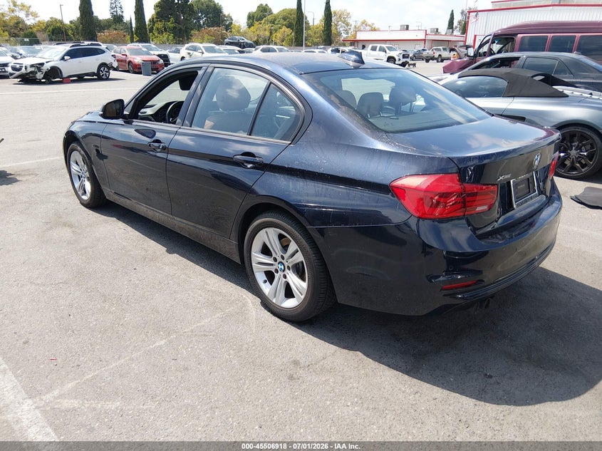 2016 BMW 3er VIN WBA8E3G59GNT78500 IAAI salvage auction — UNKNOWN, Salvage Title, sold $3,650 on 2026-07-30 (photo 3)
