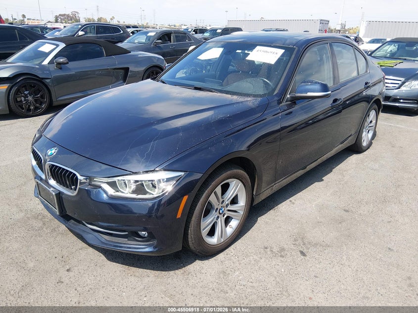 2016 BMW 3er VIN WBA8E3G59GNT78500 IAAI salvage auction — UNKNOWN, Salvage Title, sold $3,650 on 2026-07-30 (photo 6)