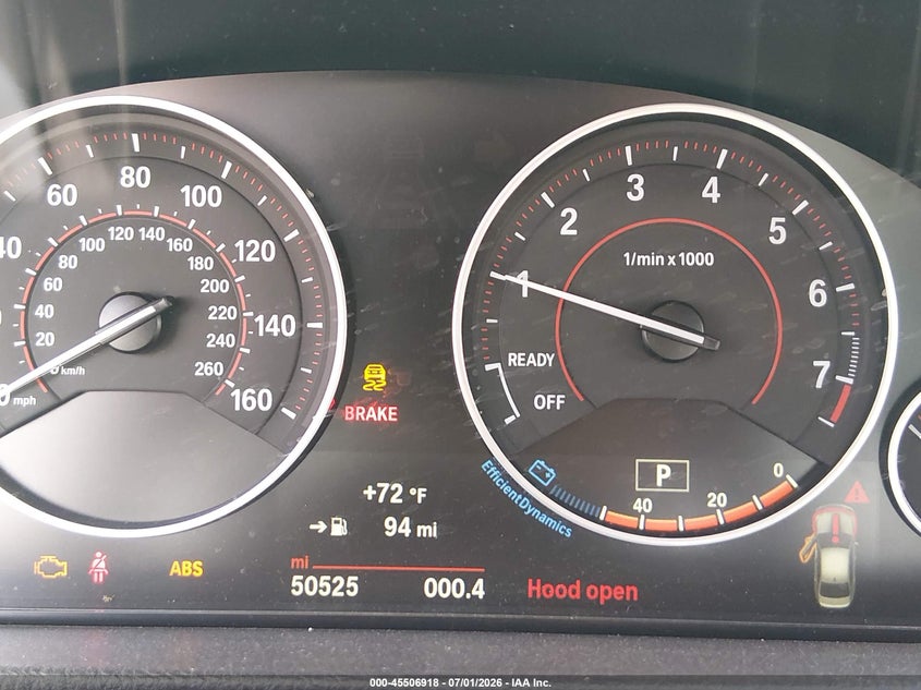 2016 BMW 3er VIN WBA8E3G59GNT78500 IAAI salvage auction — UNKNOWN, Salvage Title, sold $3,650 on 2026-07-30 (photo 7)