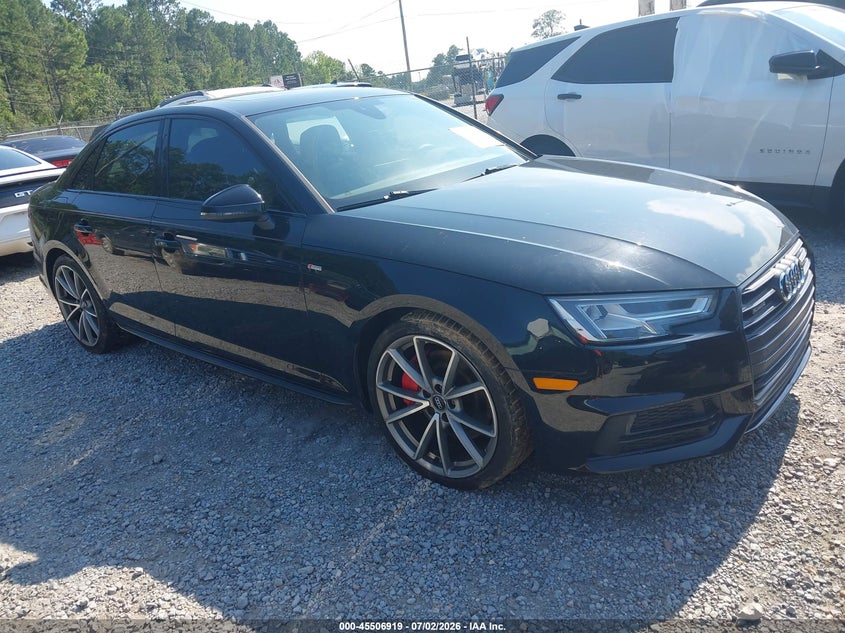 2018 Audi A4 VIN WAUENAF46JN001033 IAAI salvage auction — WATER/FLOOD, Flood (Mississippi), sold $5,650 on 2026-07-31 (photo 1)