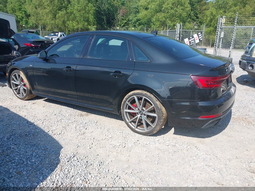 2018 Audi A4 VIN WAUENAF46JN001033 IAAI salvage auction — WATER/FLOOD, Flood (Mississippi), sold $5,650 on 2026-07-31 (photo 3)