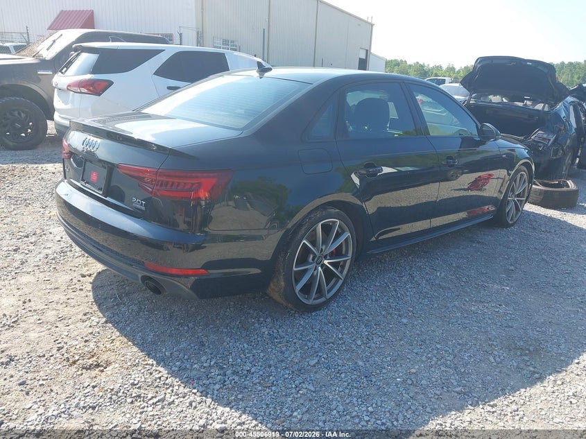 2018 Audi A4 VIN WAUENAF46JN001033 IAAI salvage auction — WATER/FLOOD, Flood (Mississippi), sold $5,650 on 2026-07-31 (photo 4)
