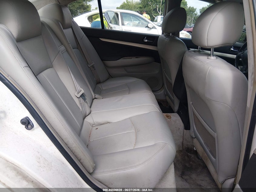 2008 Infiniti G35 VIN JNKBV61E98M210087 IAAI salvage auction — NORMAL WEAR, Clear (Alabama), sold $375 on 2026-07-29 (photo 8)