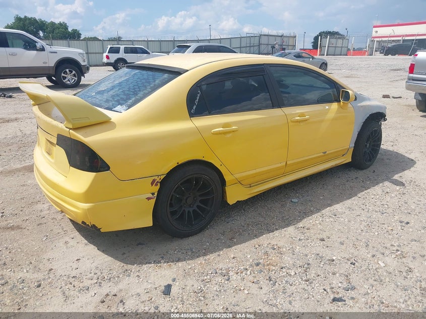 2008 Honda Civic VIN 2HGFA15508H351131 IAAI salvage auction — NORMAL WEAR, Clear (North Carolina), sold $275 on 2026-07-18 (photo 4)