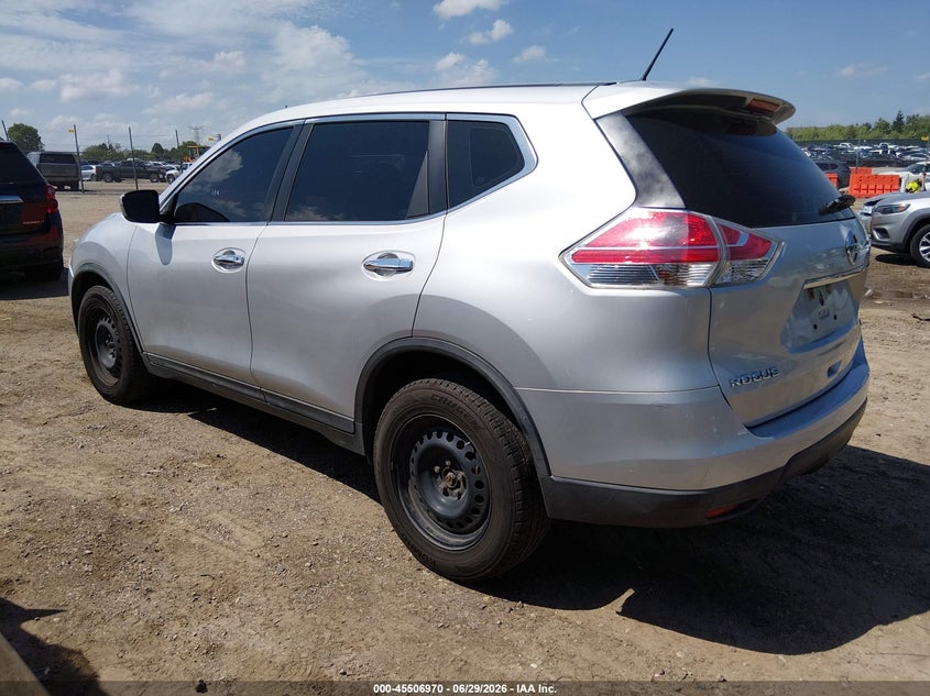 2015 Nissan Rogue VIN KNMAT2MV2FP531133 IAAI salvage auction — RIGHT FRONT, Salvage Title, sold $350 on 2026-07-16 (photo 3)