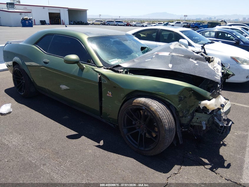2018 Dodge Challenger VIN 2C3CDZFJ8JH171411 IAAI salvage auction — FRONT & REAR, Salvage Title, sold $500 on 2026-07-24 (photo 1)