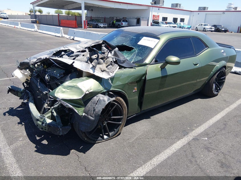 2018 Dodge Challenger VIN 2C3CDZFJ8JH171411 IAAI salvage auction — FRONT & REAR, Salvage Title, sold $500 on 2026-07-24 (photo 2)