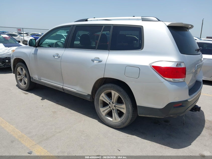 2012 Toyota Highlander VIN 5TDYK3EH6CS068480 IAAI salvage auction — NORMAL WEAR, Clear (Texas), sold $4,950 on 2026-07-09 (photo 3)