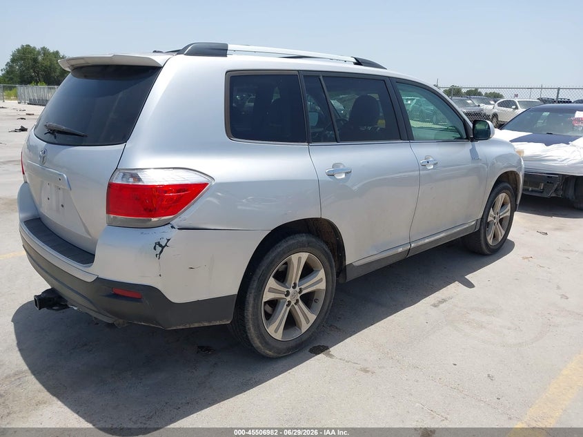 2012 Toyota Highlander VIN 5TDYK3EH6CS068480 IAAI salvage auction — NORMAL WEAR, Clear (Texas), sold $4,950 on 2026-07-09 (photo 4)