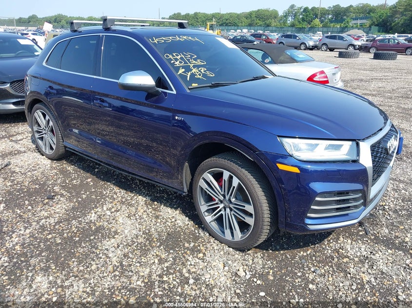 2018 Audi Sq5 VIN WA1C4AFY6J2041897 IAAI salvage auction — FRONT END, Mv-907A (New York), sold $6,650 on 2026-07-28 (photo 1)