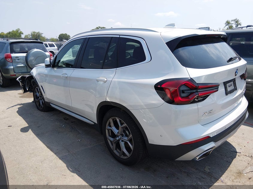 2023 BMW X3 VIN 5UX53DP07P9S68851 IAAI salvage auction — LEFT FRONT, Salvage (North Carolina), sold $13,800 on 2026-07-26 (photo 3)