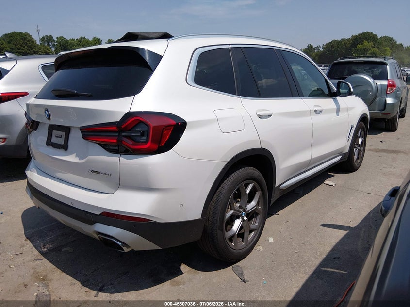 2023 BMW X3 VIN 5UX53DP07P9S68851 IAAI salvage auction — LEFT FRONT, Salvage (North Carolina), sold $13,800 on 2026-07-26 (photo 4)