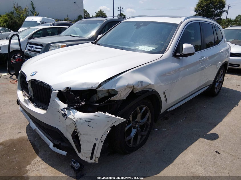 2023 BMW X3 VIN 5UX53DP07P9S68851 IAAI salvage auction — LEFT FRONT, Salvage (North Carolina), sold $13,800 on 2026-07-26 (photo 6)