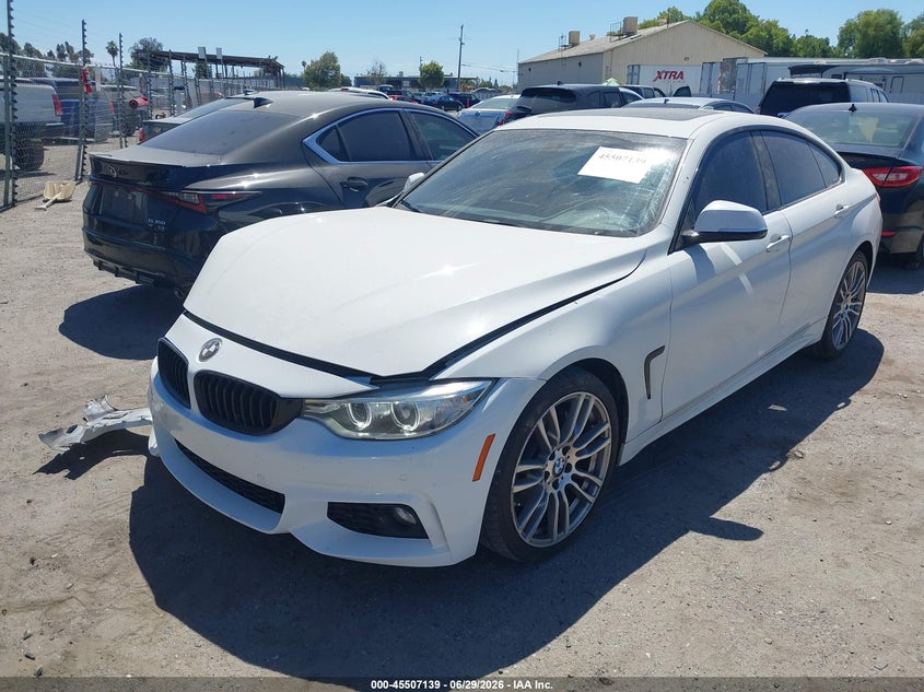 2017 BMW 4er VIN WBA4F7C51HG786228 IAAI salvage auction — RIGHT FRONT, Salvage (California), sold $1,500 on 2026-07-28 (photo 2)