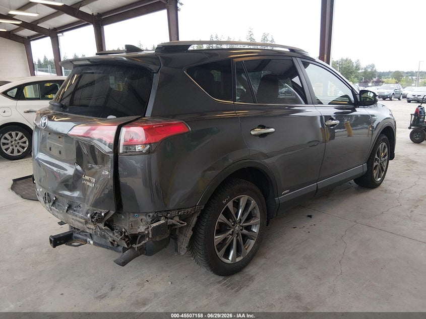 2018 Toyota Rav 4 VIN JTMDJREV2JD191681 IAAI salvage auction — REAR END, Bill Of Sale (Washington), sold $9,600 on 2026-07-22 (photo 4)