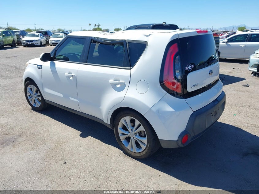2015 Kia Soul VIN KNDJP3A5XF7796381 IAAI salvage auction — ROOF, Salvage (Arizona), sold $25 on 2026-07-23 (photo 3)