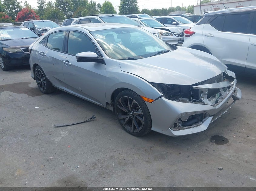 2018 Honda Civic VIN SHHFK7H90JU224709 IAAI salvage auction — FRONT END, Salvage (North Carolina), sold $5,100 on 2026-07-23 (photo 1)